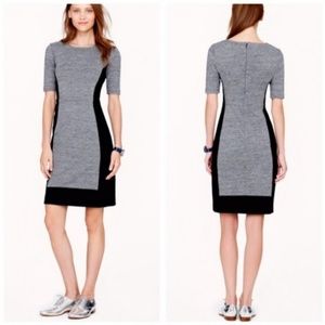J Crew paneled stretch dress in colorblock
